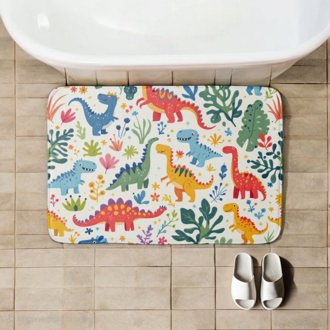 Dino Paradise Bath Mat (Creator Uploaded)
