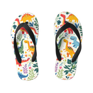 Dino Paradise Kid's Flip Flops