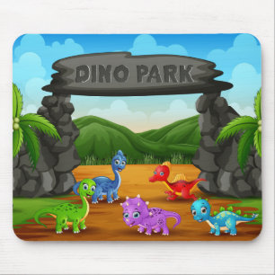 Dino Park Mouse Pad