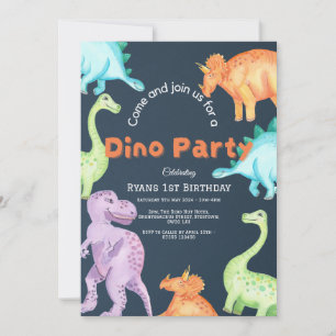 Dino Party Invitation