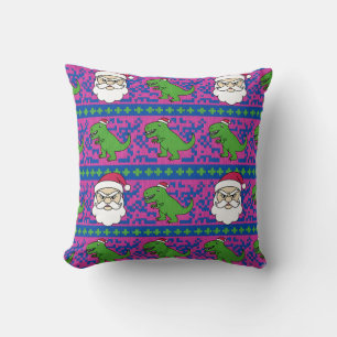 Dino Pattern Throw Pillow