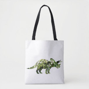 Dino Plants Photo Collage Tote Bag