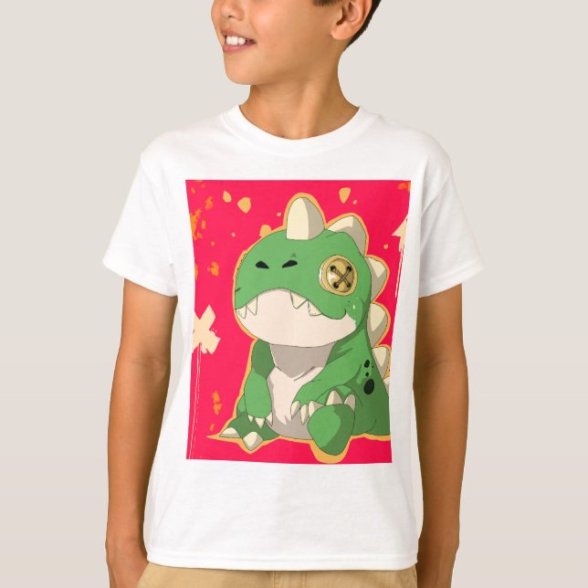 Dino Plush T-Shirt - Art Toy & Streetwear Style (Devant)