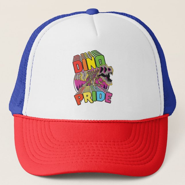 Dino Pride logo Trucker Hat (Front)