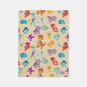 Dino Ranch A Dinosaur Adventure Pattern Fleece Blanket