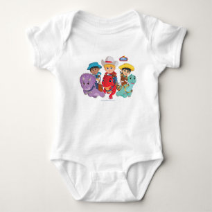 Dino Ranch Friends Design Baby Bodysuit