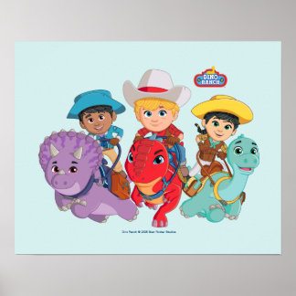 Dino Ranch Friends Design Poster