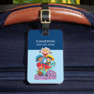Dino Ranch Friends Luggage Tag