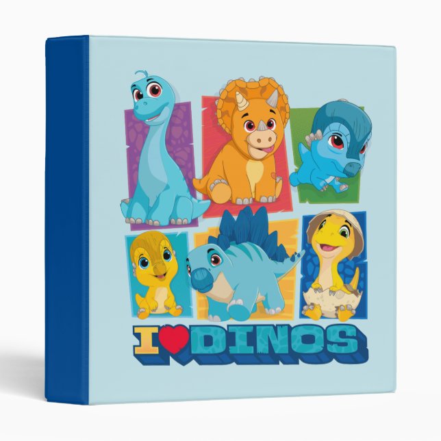 Dino Ranch | Fun & Colourful Dinosaur Binder (Front/Spine)