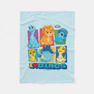Dino Ranch   Fun & Colourful Dinosaur Fleece Blanket
