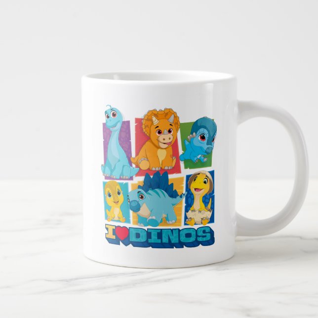 Dino Ranch | Fun & Colourful Dinosaur Giant Mug (Right)