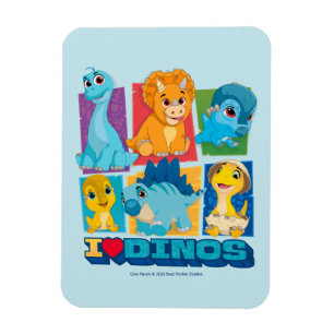 Dino Ranch Fun & Colourful Dinosaur Magnet