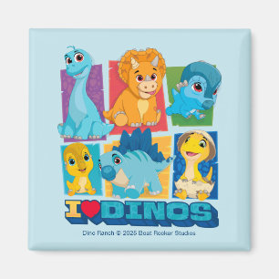 Dino Ranch Fun & Colourful Dinosaur Magnet
