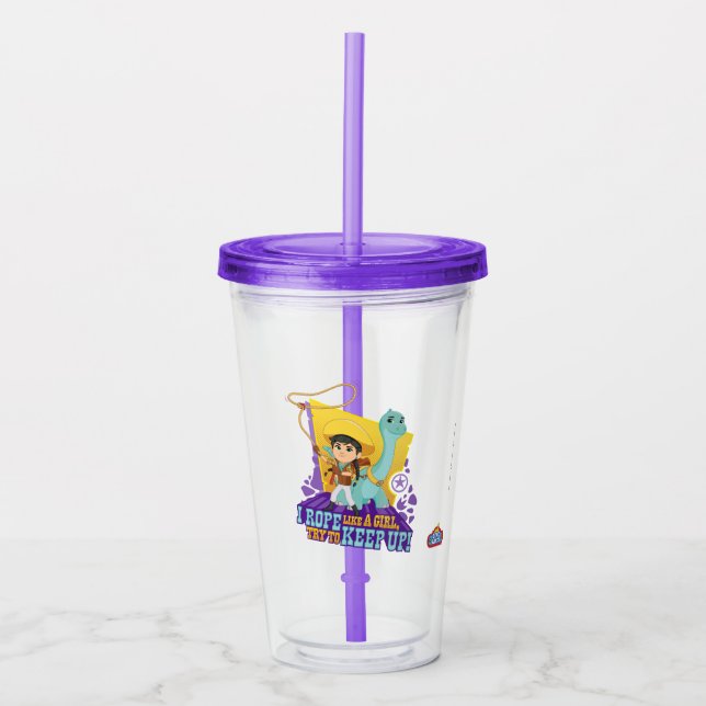 Dino Ranch | Min and Clover Acrylic Tumbler (Front)