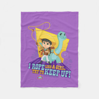 Dino Ranch | Min and Clover Fleece Blanket