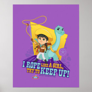 Dino Ranch   Min and Clover Poster