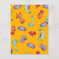 Dino Ranch Pattern on Yellow