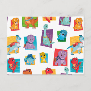 Dino Ranch Pattern Postcard