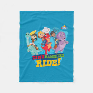 Dino Ranch The Ranchers Ride! Fleece Blanket
