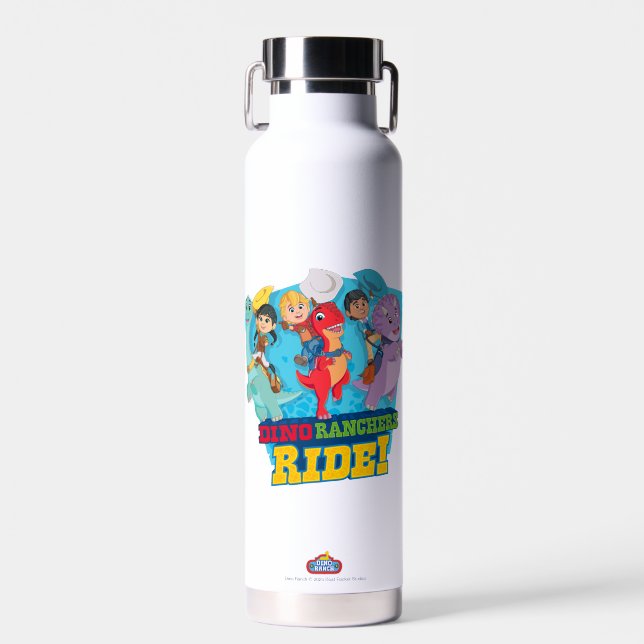 Dino Ranch | The Ranchers Ride! Water Bottle (Front)