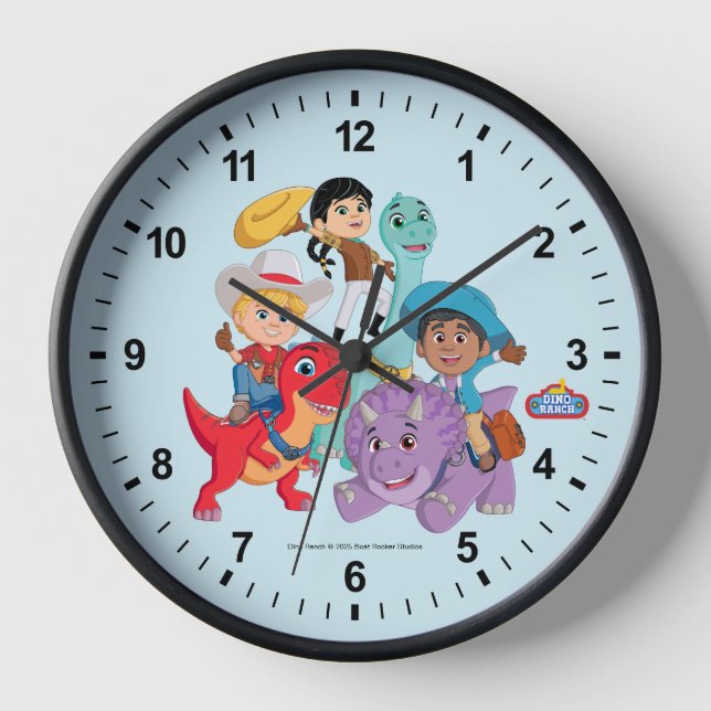 Dino Ranch Yee Haw! Clock (Front)