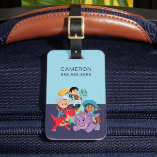 Dino Ranch Yee Haw! Luggage Tag