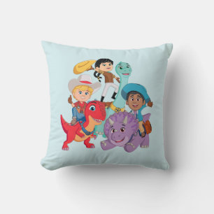 Dino Ranch Yee Haw! Throw Pillow
