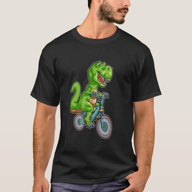 Dino Riding Ebike for E Bike  and Rex T-Shirt (Front)