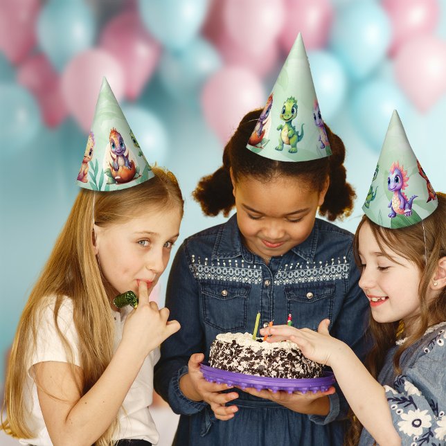 Dino Roar Birthday Bash Party Hat (Creator Uploaded)