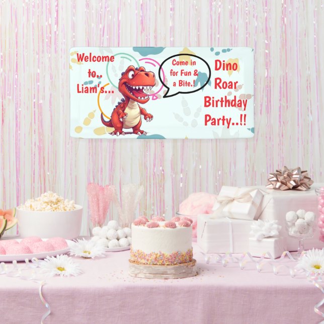 Dino Roar Birthday Party Banner (Party)