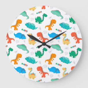 Dino Roar Large Clock