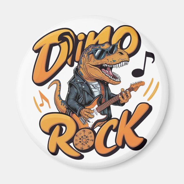 Dino Rock Magnet (Front)