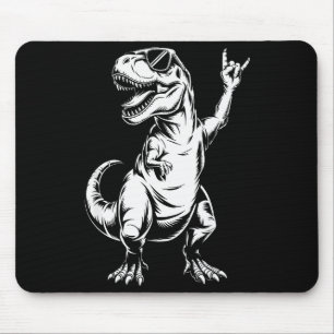 Dino Rock N Roll Rock Music Rock Dinosaur Men Wome Mouse Pad