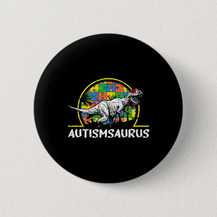 Dino-saur Autism Awareness Gifts For Kids Cute T-r 2 Inch Round Button