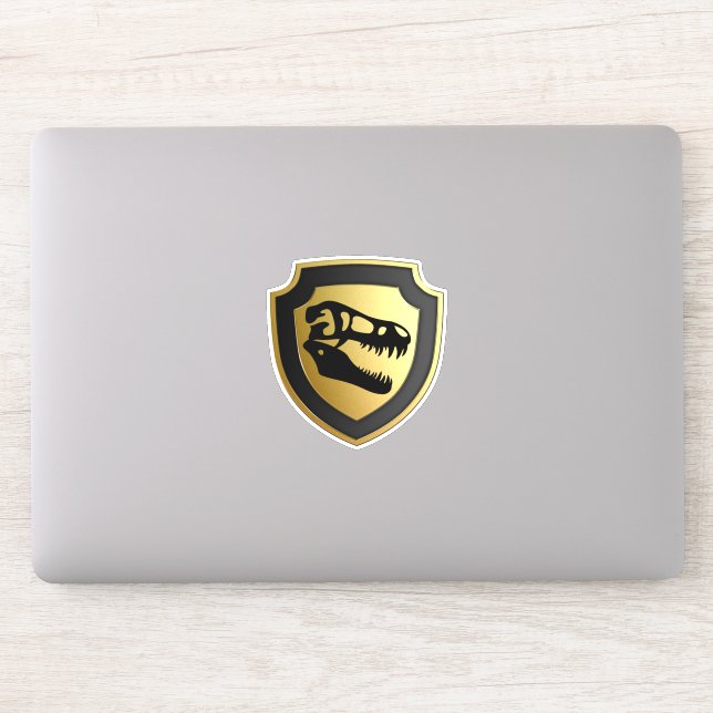 Dino shield laptop sticker (Computer)