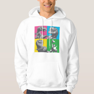 Dino Silhouette Four Square Hoodie