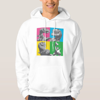Dino Silhouette Four Square Hoodie