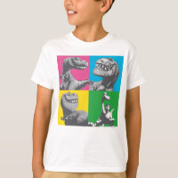 Dino Silhouette Four Square