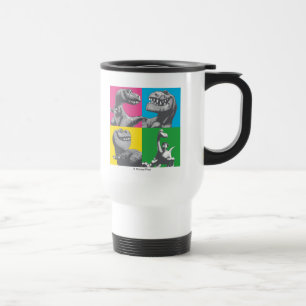 Dino Silhouette Four Square Travel Mug