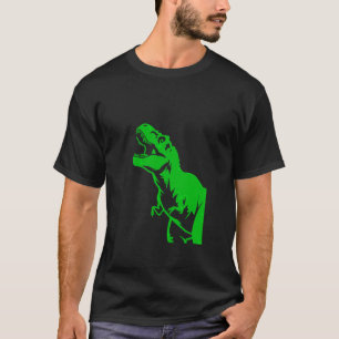 Dino Silhouette Minimalist Prehistoric Graphics T-Shirt