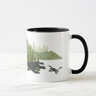 Dino Silhouettes Running Mug