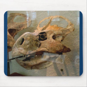 Dino Skull Oil Painting Mouse Pad