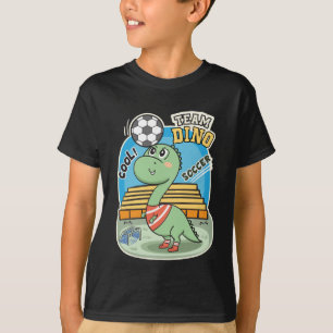 Dino Soccer Cute Funny T-Shirt