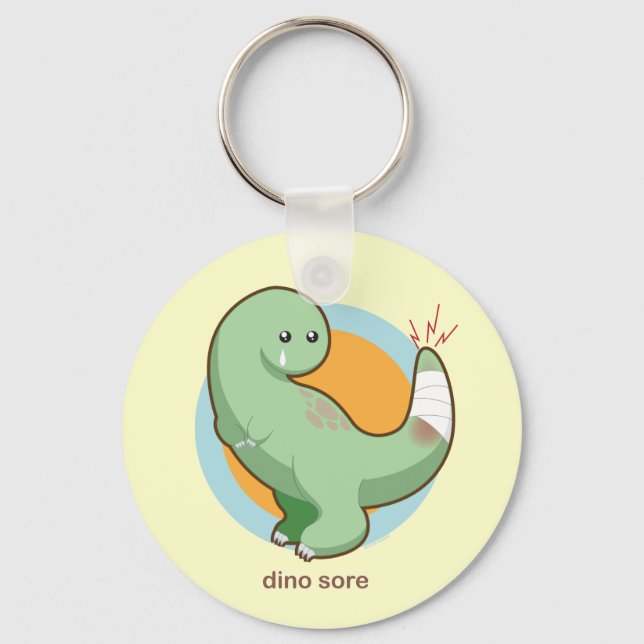Dino Sore Keychain (Front)