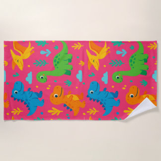 Dino Splash Beach Towel