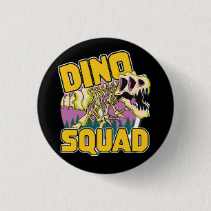 Dino Squad logo 1 Inch Round Button