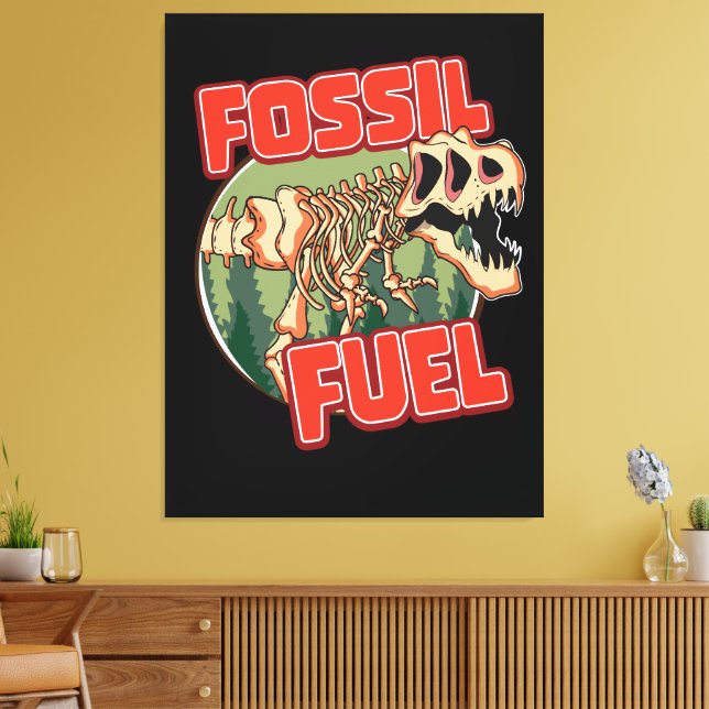 Dino Squad logo Canvas Print (Insitu(LivingRoom))