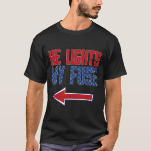 Dino Statue de la Liberté T-shirt 4 juillet garçon