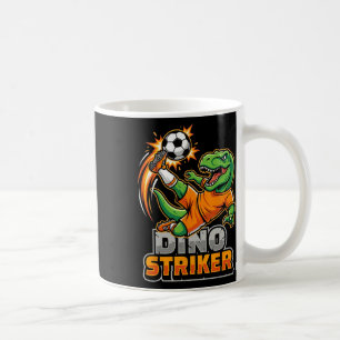 Dino Striker T-rex Soccer Kick Funny Dinosaur Spor Coffee Mug