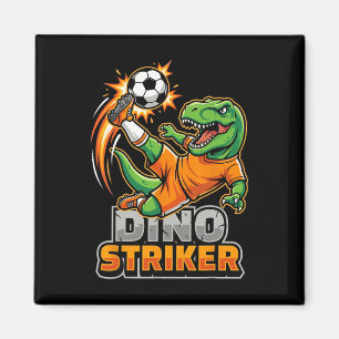 Dino Striker T-rex Soccer Kick Funny Dinosaur Spor Magnet